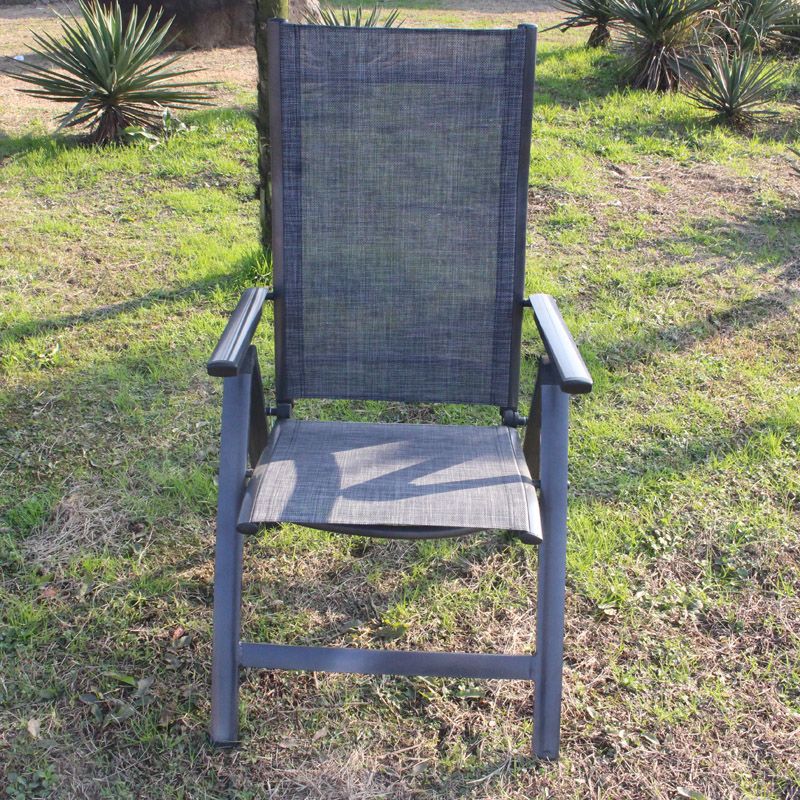 Alum & Textilene Deluxe Position Stuhl