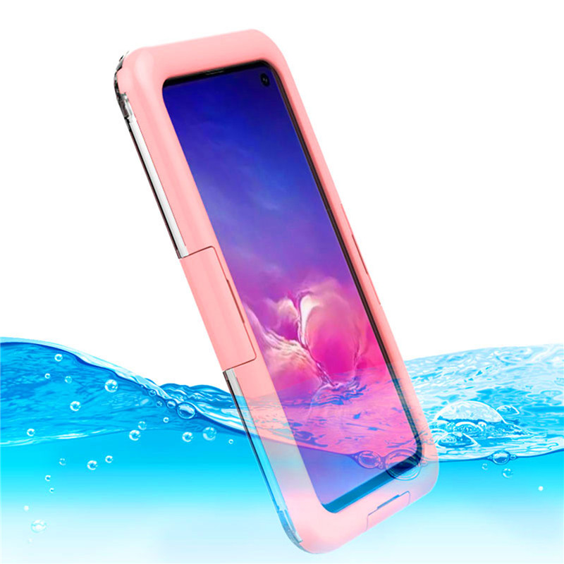 Neue billige wasserdichte Handyhülle für Samsung S10 (Pink)