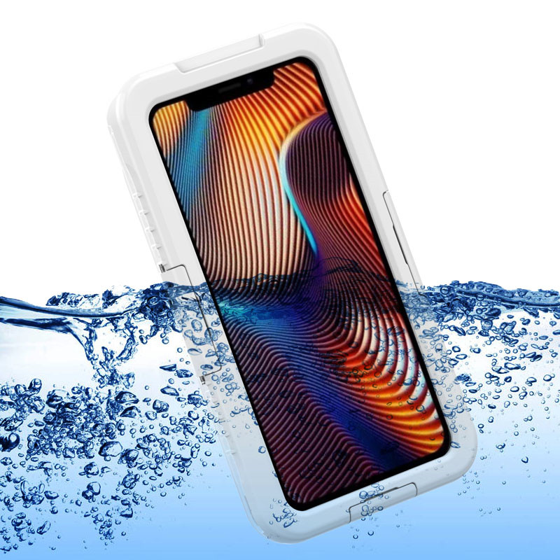 Beste wasserdichte staubdichte Schneedichte iphone XR Gehäuse (Weiß)