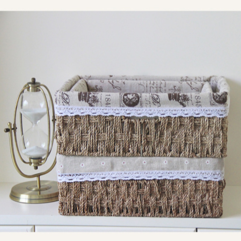 Seegras Woven Stroage Basket mit Lined