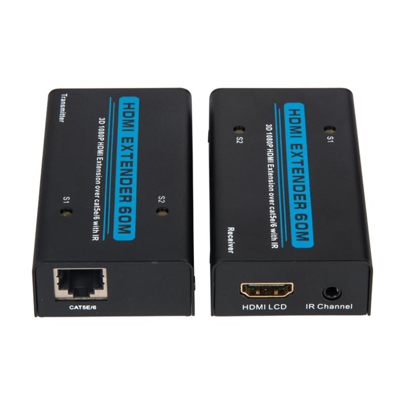 V1.3 HDMI Extender 60m über Single cat5e/6 Kabel mit IR Support Full HD 1080P