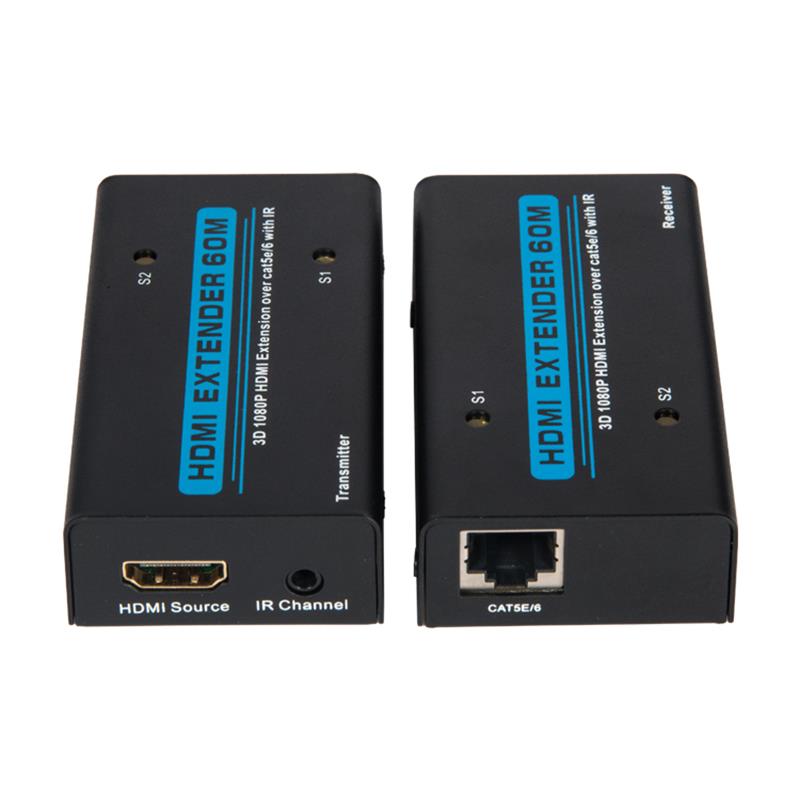 V1.3 HDMI Extender 60m über Single cat5e/6 Kabel mit IR Support Full HD 1080P