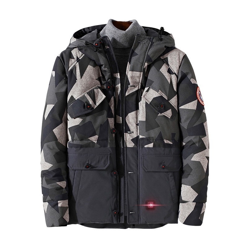 Winter Custom USB Battery Bluetooth Safety Hunting Heated Jacket 7.4V oder 12V Heated Coats and Warm Clothing