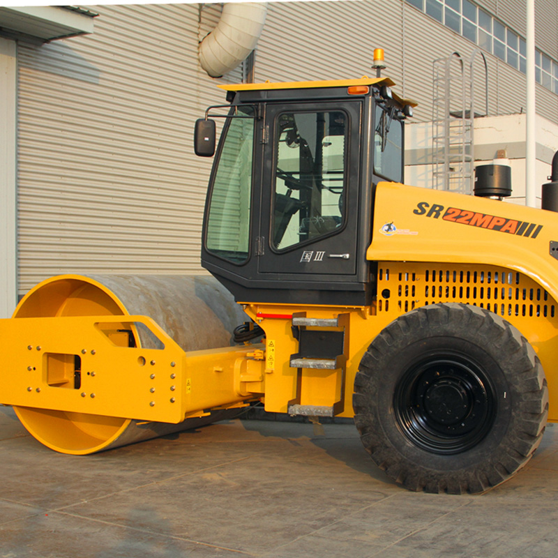 Shantui Official Manufacturer 22t Mechanical Single-Drum Vibratory Roller SR22mA