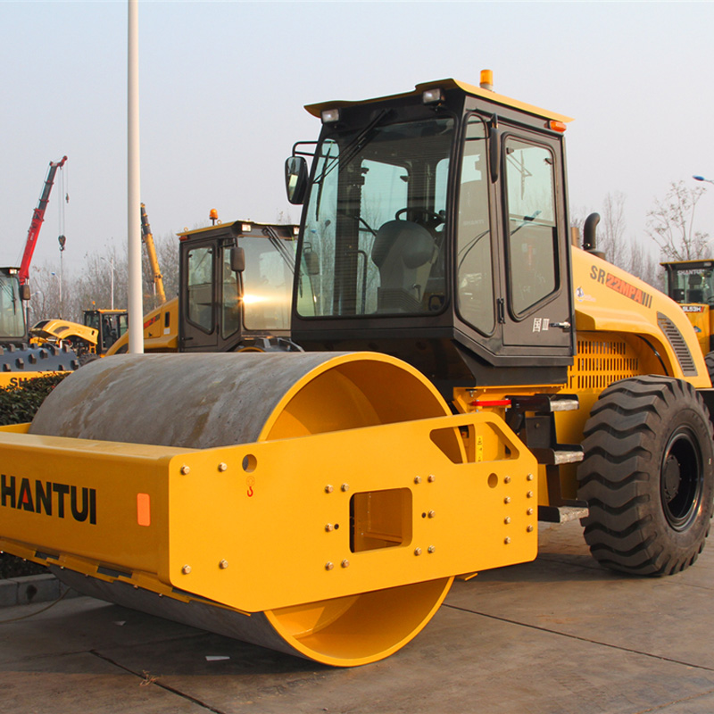 Shantui Official Manufacturer 22t Mechanical Single-Drum Vibratory Roller SR22mA