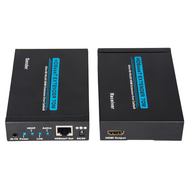 V1.4 4K HDBaseT HDMI Extender 70m über Single cat5e/6 Kabel 35m@4Kx2K/30Hz,70m@1080P/60Hz