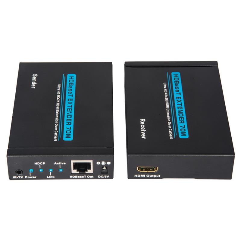 V1.4 4K HDBasET HDMI Extender 100m über Single cat5e/6 cable 70m@4Kx2K/30Hz,100m@1080P/60Hz