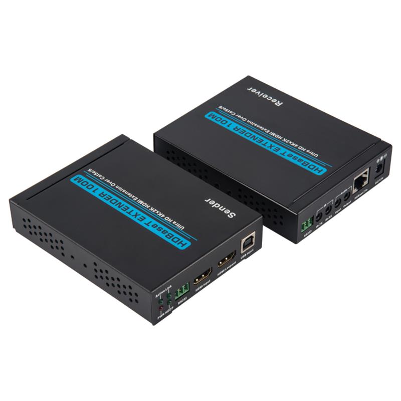 V1.4 4K HDBasET HDMI KVM Extender 100m über Single cat5e/6 cable100m@4Kx2K/30Hz