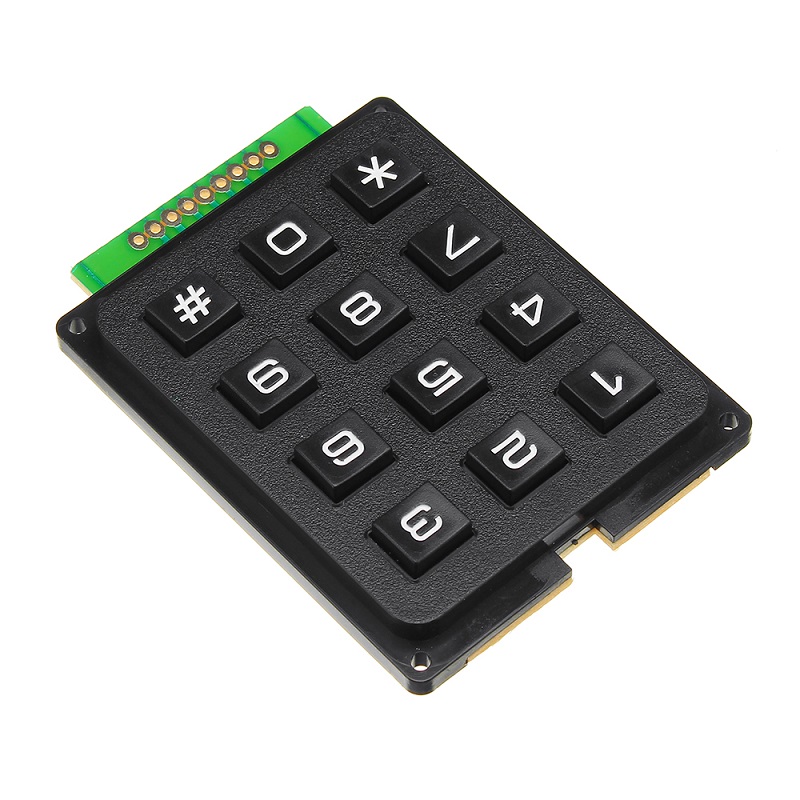 Kundenspezifische Smart Electronics 3x4 Matrix Array Folientastatur 12 Tasten 4 * 3 4X3 Tastatur 3 * 4