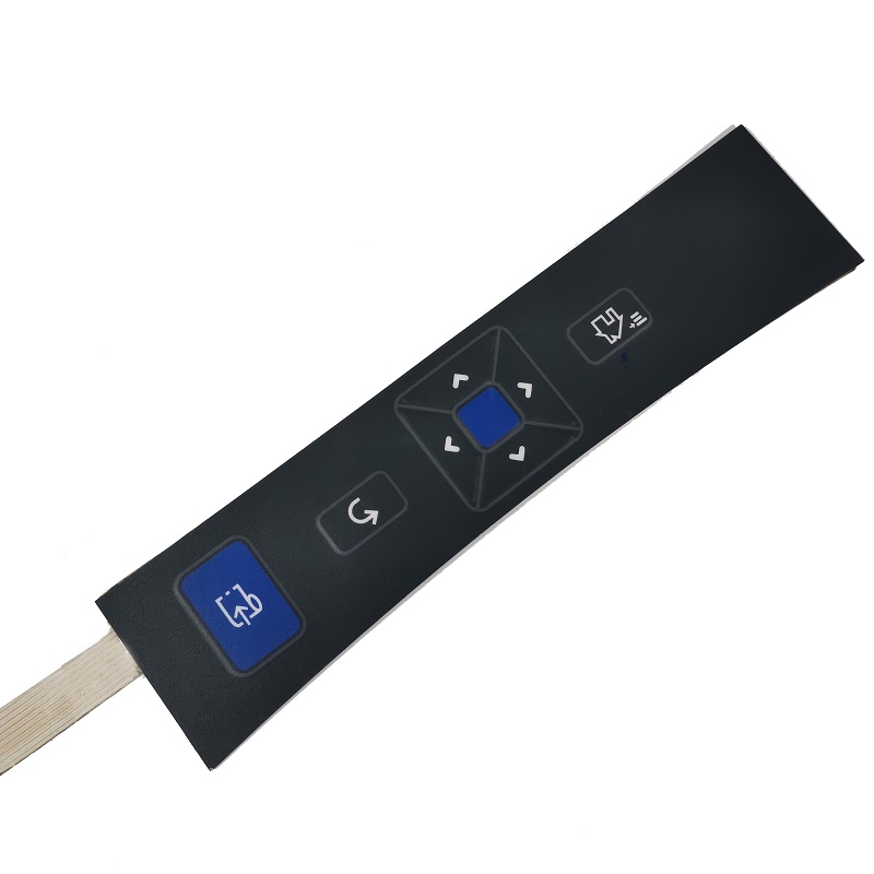 Factory PET Custom Digital Flexible Printing Membrane Keypad Switch mit Leds