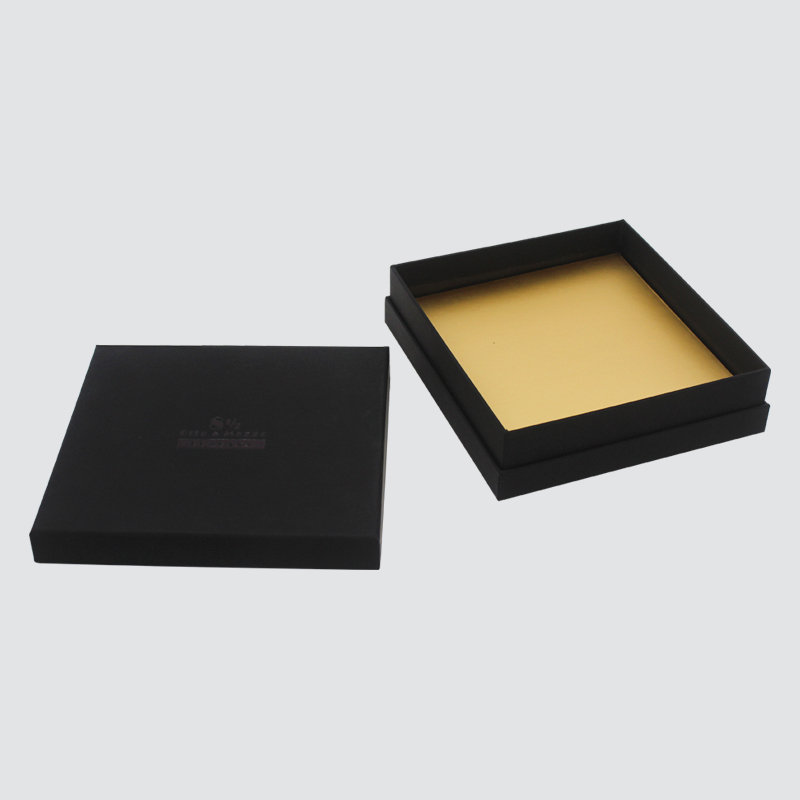 Kundenspezifische Klassische Black Box Schmuck Halskette Zubehör Geschenkbox