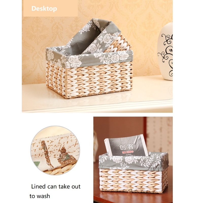 Straw Woven Bakset mit Liner