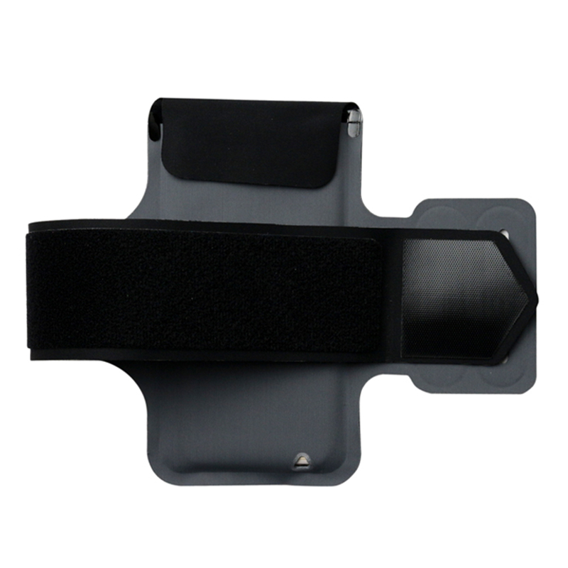 Graues Lycra Sportarmband mit wasserdichtem TPU