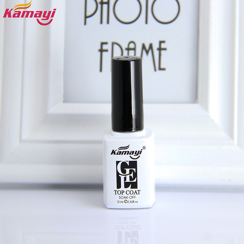 Kamayi heißer Verkauf Nail Art Design Make-up Maniküre lang anhaltende shinning Glanz UV-Gel Nagellack gehärtet Decklack Gel