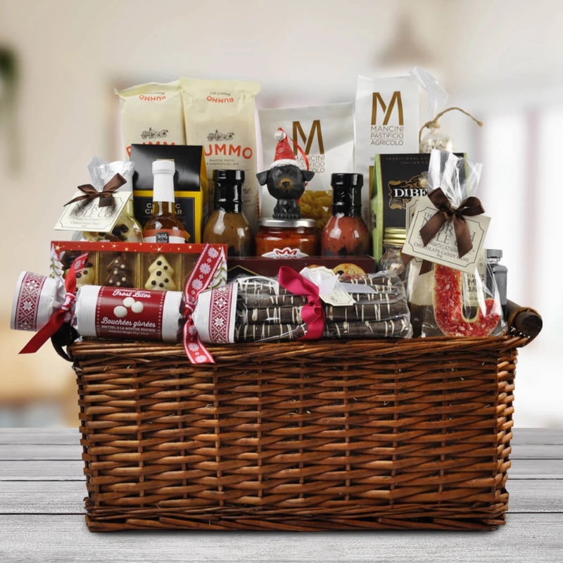 Weihnachtsgeschenkkorb