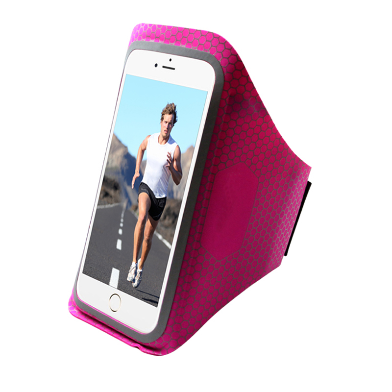 Benutzerdefinierte Elastic Reflect Fitness Smartphone Case Sport Armband