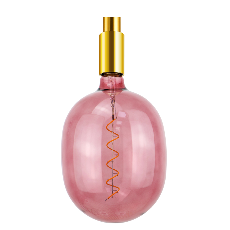 G220 EGG Rosa dunkle Dekoration geführt dimmbar oder nicht dimmbar Spiralkabel