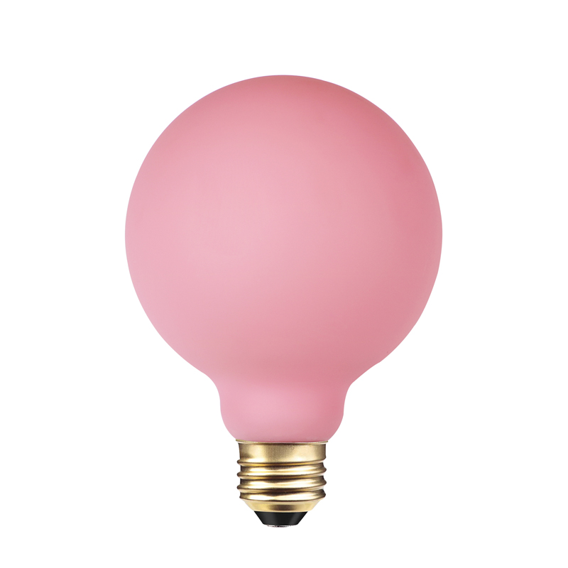 G150 Ballett dunkelrosa Deko LED Spirale Glühlampe