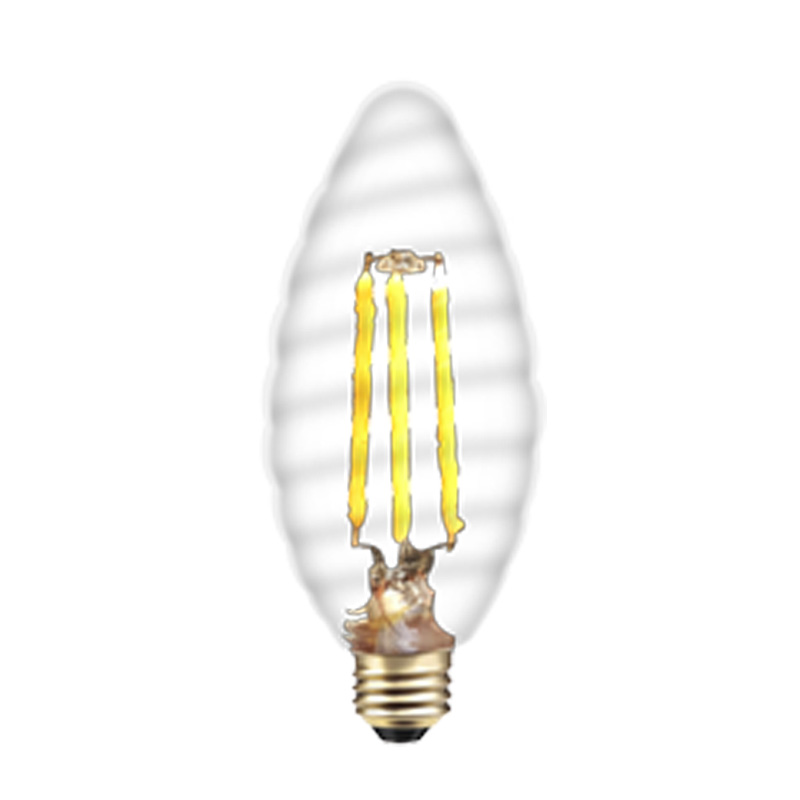 C35 Leichte Glühlampe mit weichem Leuchtkörper, kleine, warme, weiße Lampe