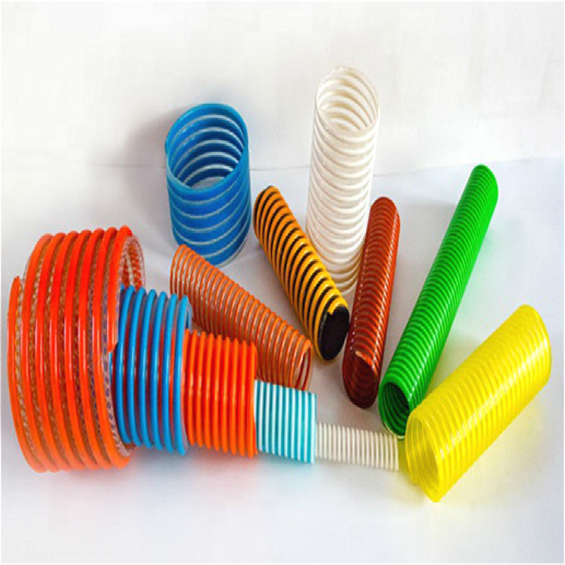 Gute Qualität bunter gewellter Saugschlauch \/ flexibler PVC-Saugschlauch \/ Wasserschlauch