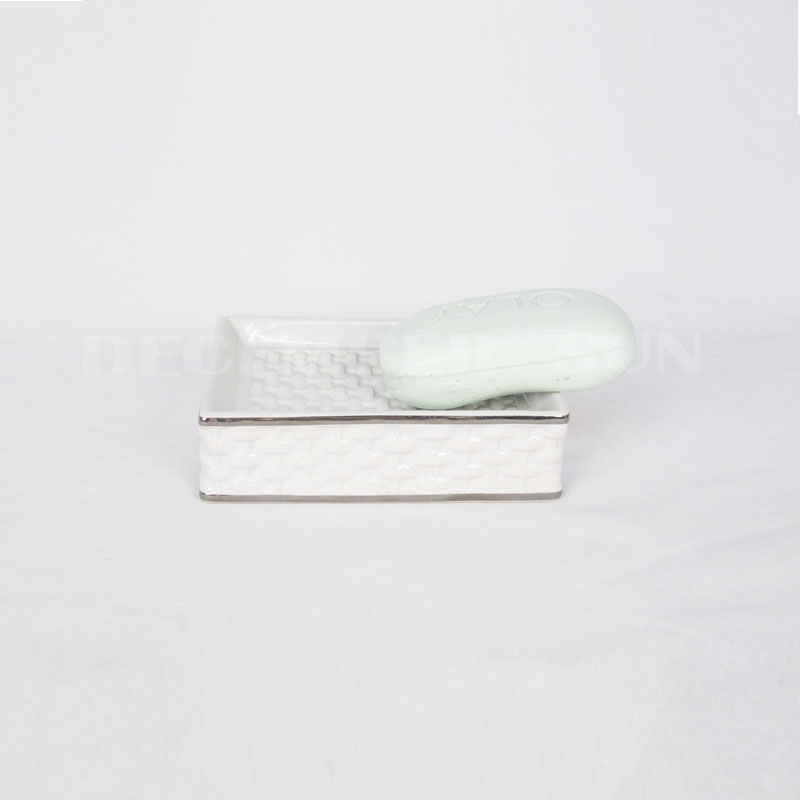 2020 bester preis weißes porzellan bambus weben badezimmer set zubehör