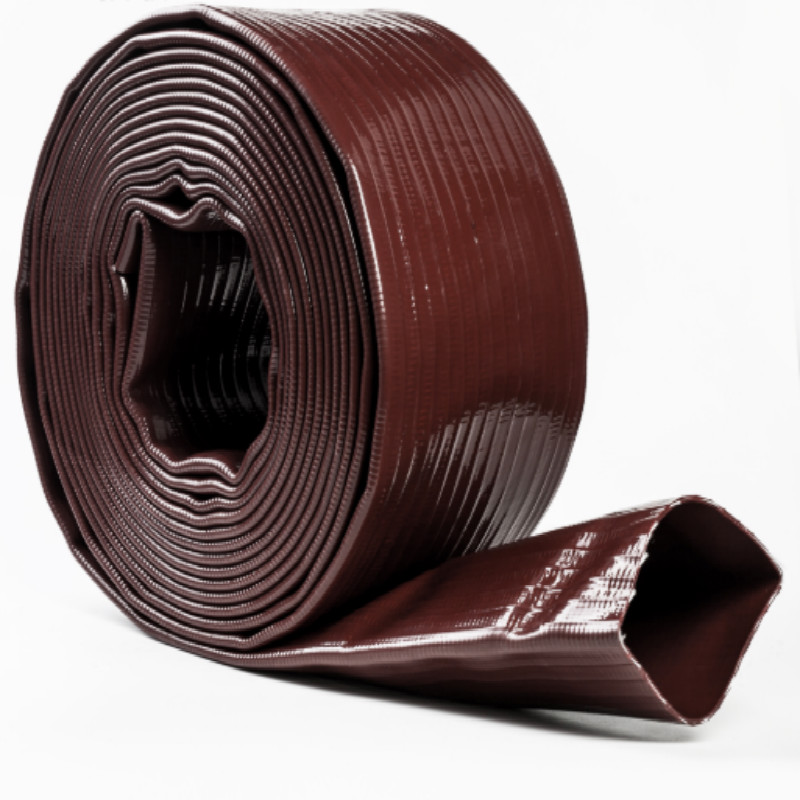 Kundenspezifisch verlegter flacher PVC-Wasser-Bewässerungsschlauch