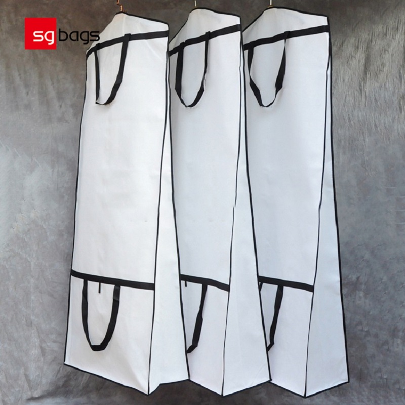 SGW01 Großhandel Non Woven Wedding Dress Covers Bridal Gown Garde Bags for Gowns