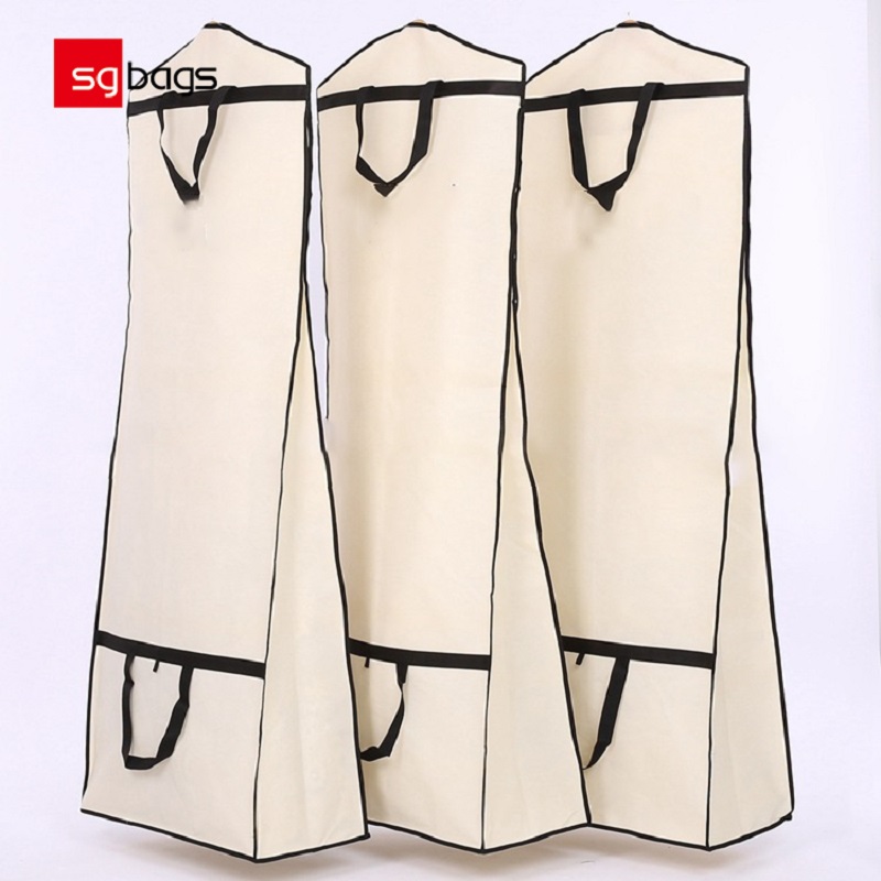 SGW02 Qualitätsgroßhandelskundenspezifischer Firmenzeichen-Abdeckungs-Hochzeits-langer Kleiderbrautkleid-nicht gesponnener Kleidersack