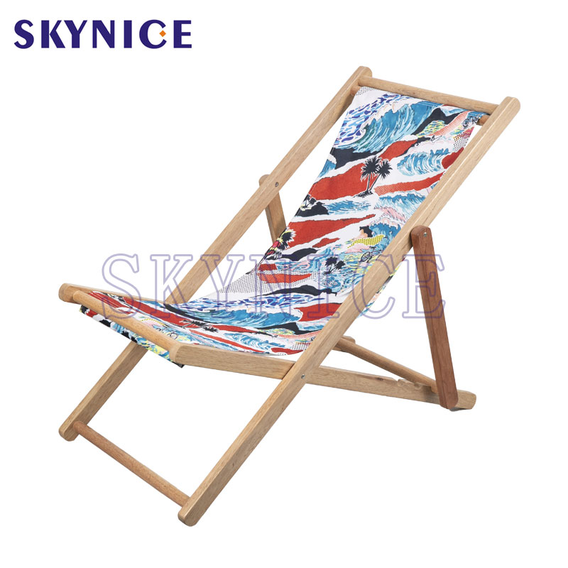 Niedriger Preis Holz Klappsling Lounge Chair