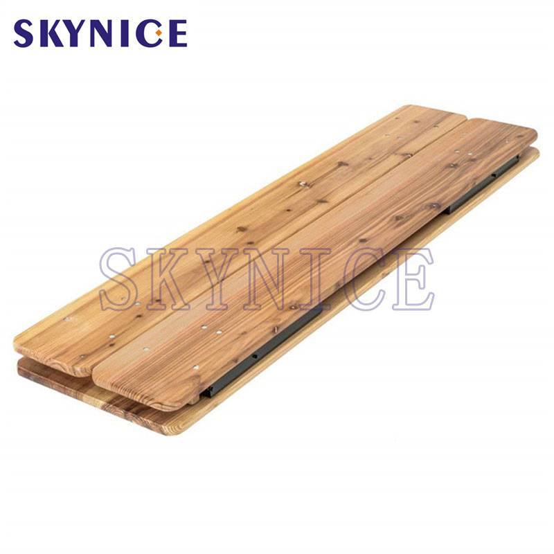 3 STÜCKE Beer Table Bench Set Klappbarer Picknicktisch aus Holz