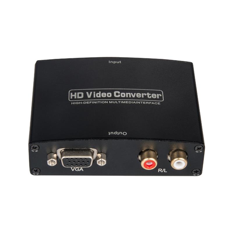 HDMI ZU VGA + R / L AUDIO Audio Converter 1080P