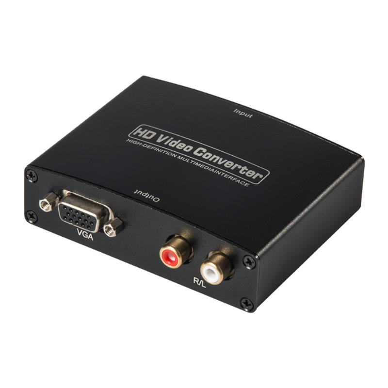 HDMI ZU VGA + R / L AUDIO Audio Converter 1080P