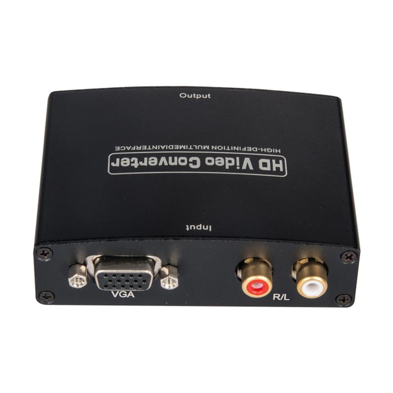 VGA + R / L Audio zu HDMI Konverter 1080P