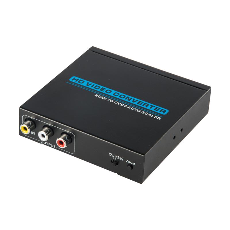 Hochwertiger HDMI zu AV / CVBS Konverter Auto Scaler 1080P