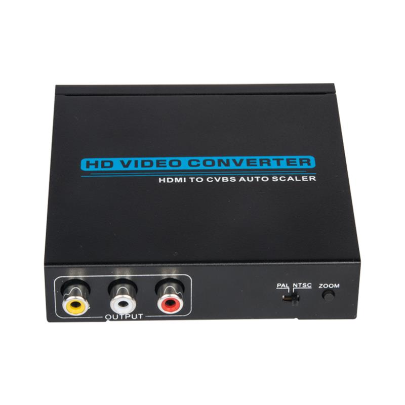 Hochwertiger HDMI zu AV / CVBS Konverter Auto Scaler 1080P