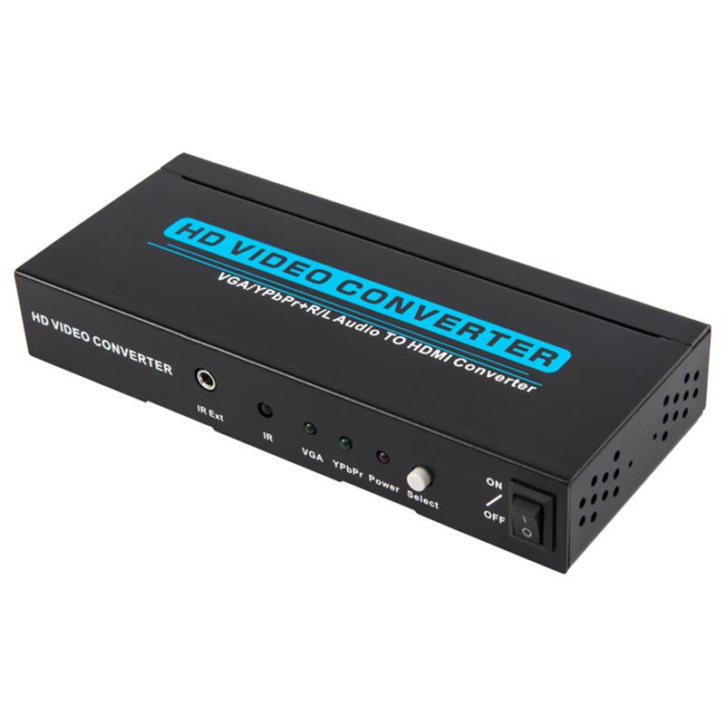 VGA / YPbPr + R / L Audio zu HDMI Konverter 1080P