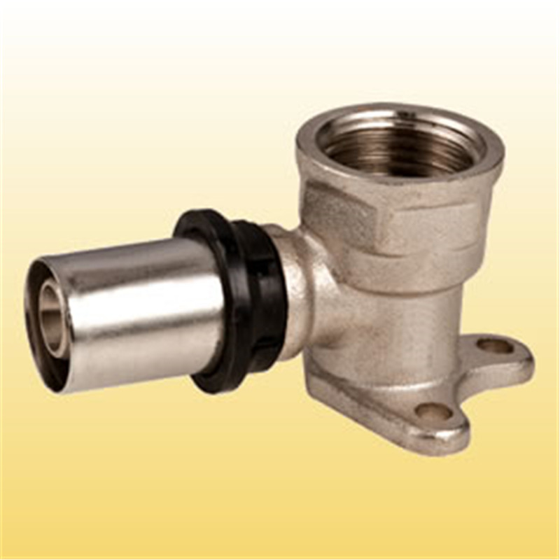 An der Wand befestigte Kniestück-Pressfittings