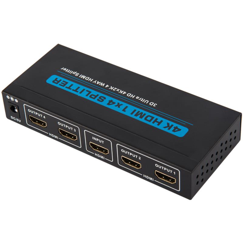 4K 4 Ports HDMI 1x4 Splitter Unterstützung 3D Ultra HD 4Kx2K / 30Hz