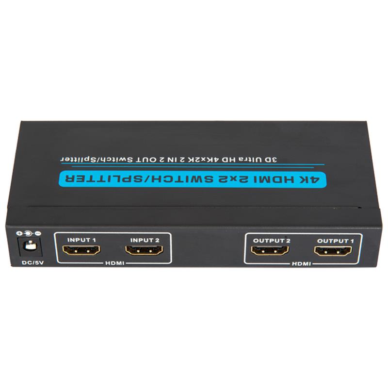 4K / 30Hz HDMI 2x2 Switcher / Splitter Unterstützung 3D Ultra HD 4Kx2K / 30Hz