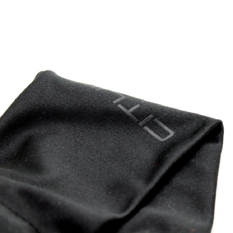 SGS46 Microfiber Custom Logo Soft Sunglass Pouch Bag Black Drawstring Microfiber Eyeglass Bag