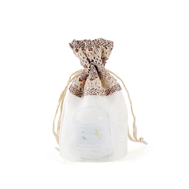SGS55 Mini Hochzeitsgeschenkbeutel Schmuck Süßigkeiten Verpackung Kordelzug Beutel Tasche Sheer Bags Custom Logo