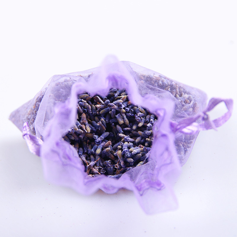 SGS57 Custom Printed Cheap Mini Recycled Colorful Organza Candy Gift Drawstring Pouch Lavendel Bags Sachet Bag Organza Lavendel Aroma Bag