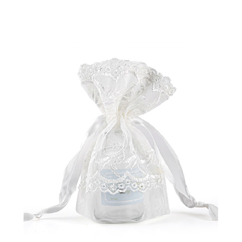 SGS59 Weihnachten Organza Geschenktüte individuell bedruckte Hochzeit Zucker Verpackungstasche Mesh Drawstring Bags Großhandel