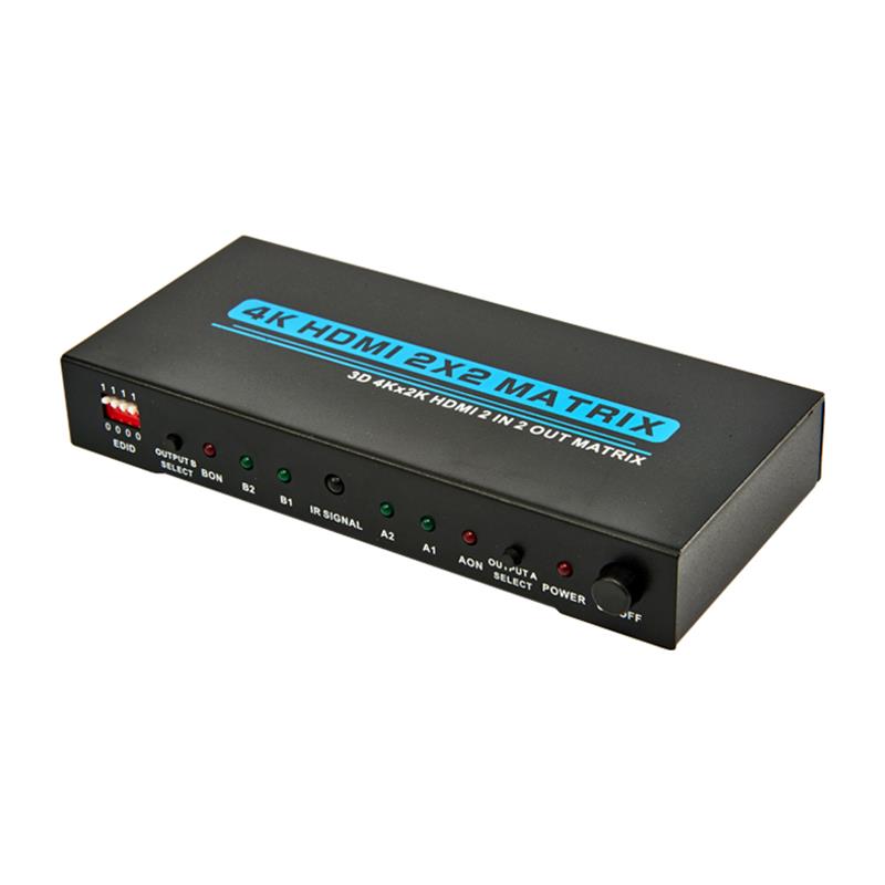 V1.4 4K / 30Hz HDMI 2x2 Matrix mit EDID-Unterstützung 3D Ultra HD 4Kx2K