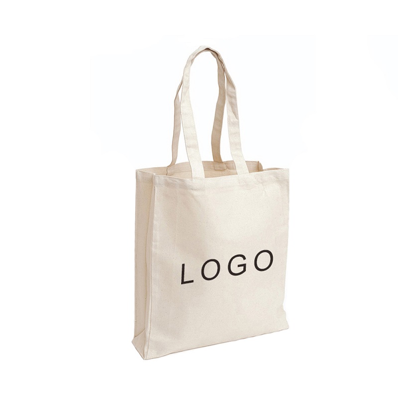 SG61 Printed Organic Calico Cotton Canvas Einkaufstasche Book Bags Custom Logo Werbetaschen mit Logo