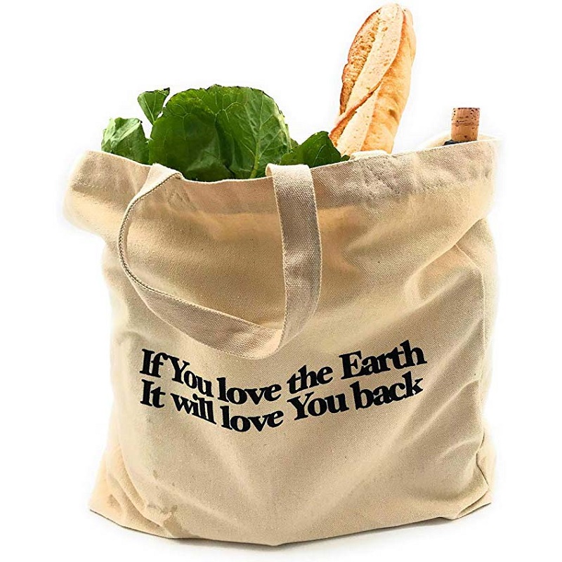 SG64 Heavy Duty Organic Vegetable Fruit Shopping Bag Cotton Canvas Tote Bags mit benutzerdefiniertem Logo