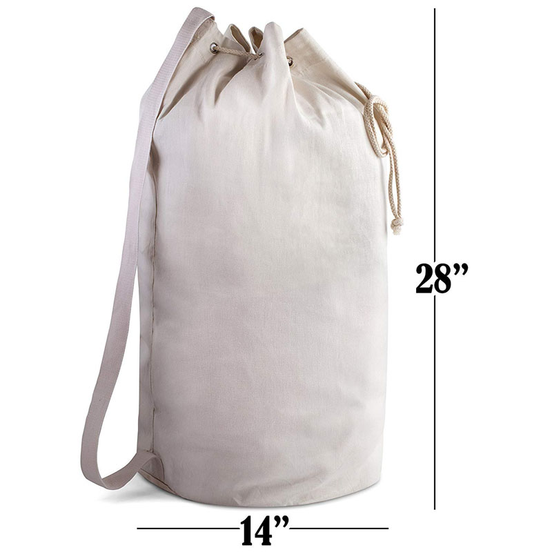 SG71 Eco-Friendly Organic Cotton Canvas Dufple Printable Hotel Drawstring Waschsalon Wash Bag Heavy Duty