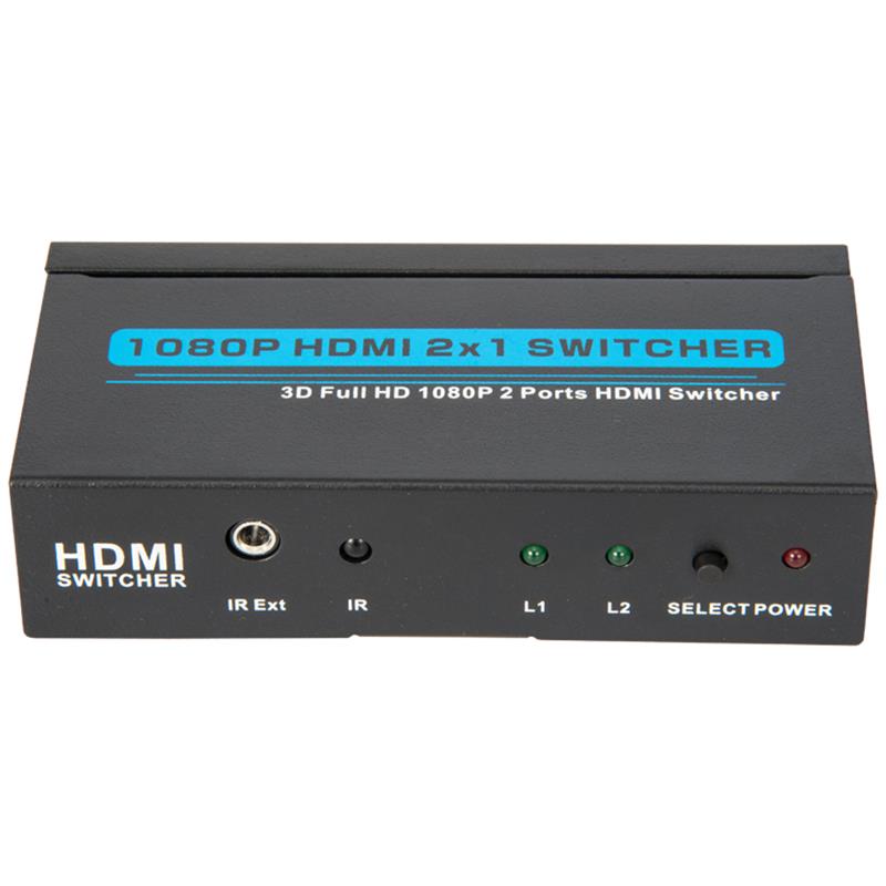 V1.3 HDMI 2x1 Switcher unterstützt 3D Full HD 1080P