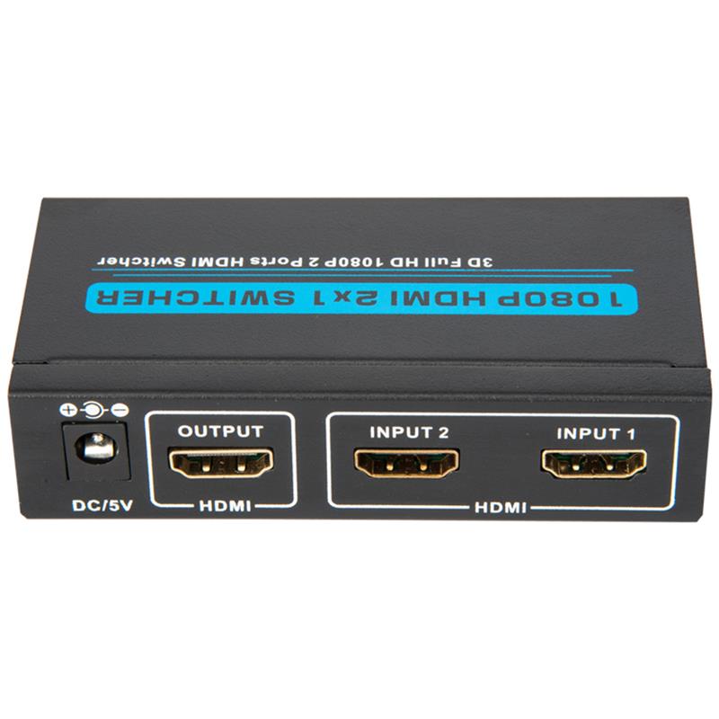 V1.3 HDMI 2x1 Switcher unterstützt 3D Full HD 1080P