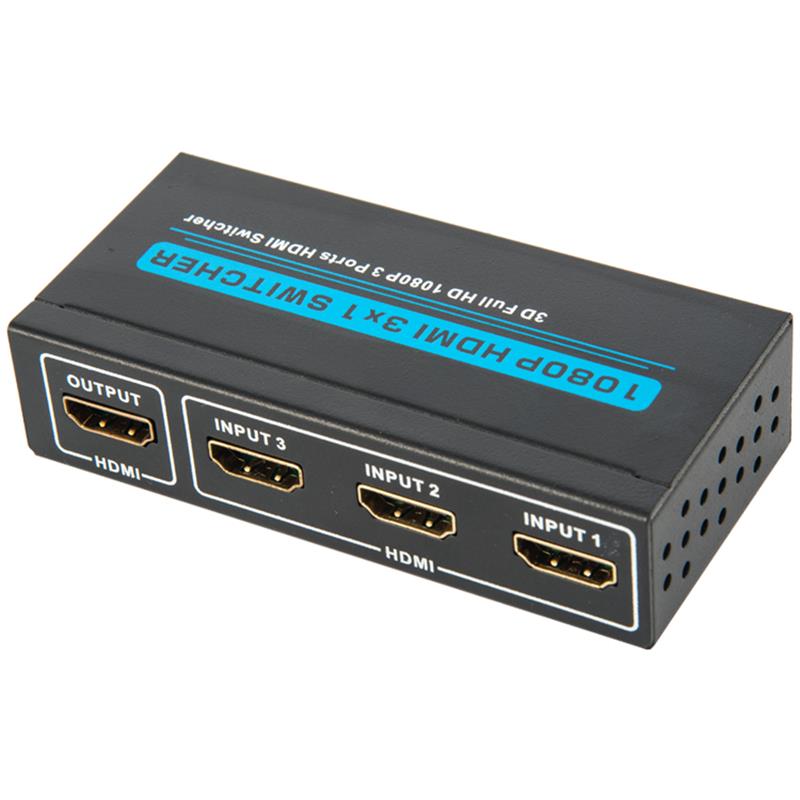 V1.3 HDMI 3x1 Switcher unterstützt 3D Full HD 1080P